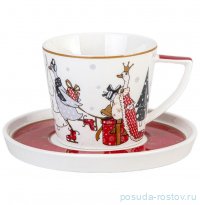 Чайная пара 250 мл 1 шт &quot;Family christmas&quot; / 360369