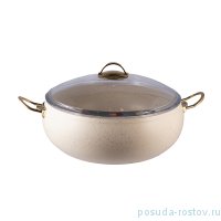 Кастрюля 32 х 12 см с антипригарным покрытием 9,5 л слоновая кость &quot;KEOPS SETS /GOLD&quot; / 225454