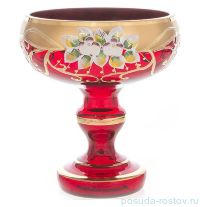 Ваза для конфет 15 см н/н &quot;Лепка красная /6333&quot; / 093103