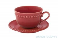 Кофейная пара 110 мл бургунди &quot;Tiffany&quot;  / 332534