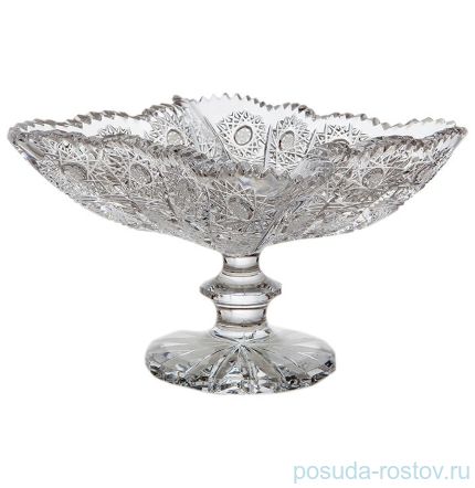 Ваза для конфет 18 см н/н &quot;Glasspo /Хрусталь резной&quot; / 064482
