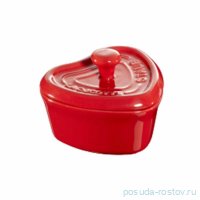 Кокот 10 см с крышкой вишневый Сердце &quot;STAUB&quot; / 218318