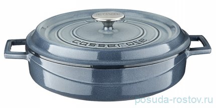 Кастрюля 28 см с крышкой 3,4 л &quot;Lava /Majolica Grey&quot; / 247979
