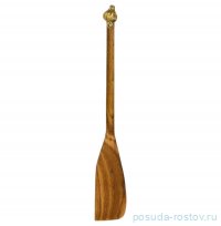 Лопатка деревянная с латунной накладкой узкая &quot;Чеснок&quot; / 352910