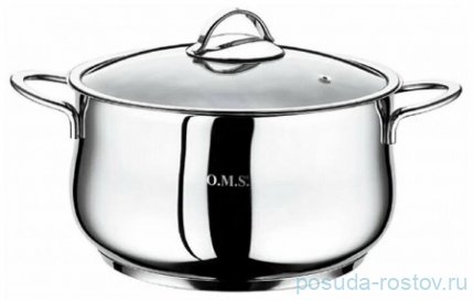 Кастрюля 22 х 12 см со стеклянной крышкой 4,5 л &quot;SINGLE COOKWARE&quot; / 284260