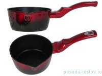 Ковш 16 см с крышкой &quot;Black Burgundy Metallic Line&quot; / 199395