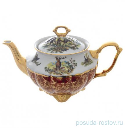 Заварочный чайник 1,1 л &quot;Мария-Тереза /Охота красная&quot; S-P / 296653