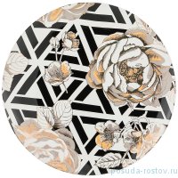 Тарелка 27 см 1 шт &quot;golden rose /геометрия&quot; / 208452