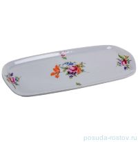 Поднос 35 см прямоугольный &quot;Полевой цветок&quot; / 013277