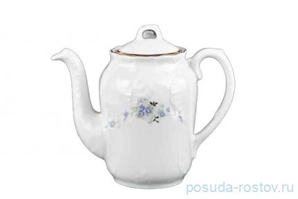 Кофейник 600 мл &quot;Рококо /Голубой цветок&quot; / 313031