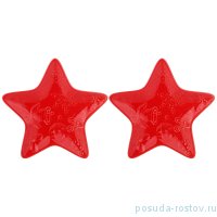 Набор тарелок 14 см 2 шт Звезда &quot;Celebration /Красный&quot; / 268823
