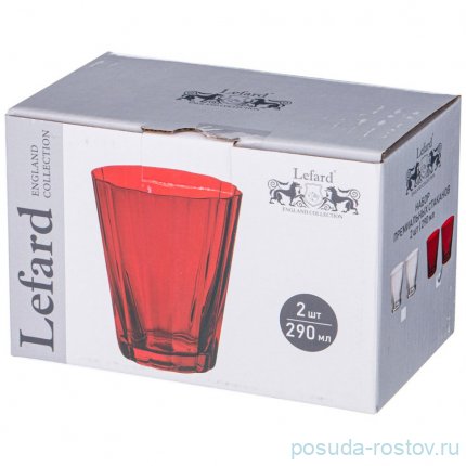 Стаканы для воды 290 мл 2 шт &quot;lotus red&quot; / 337680