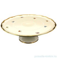 Тортница 32 см н/н &quot;Мария-Луиза /Мелкие цветы /матовое золото /СК&quot; / 107964