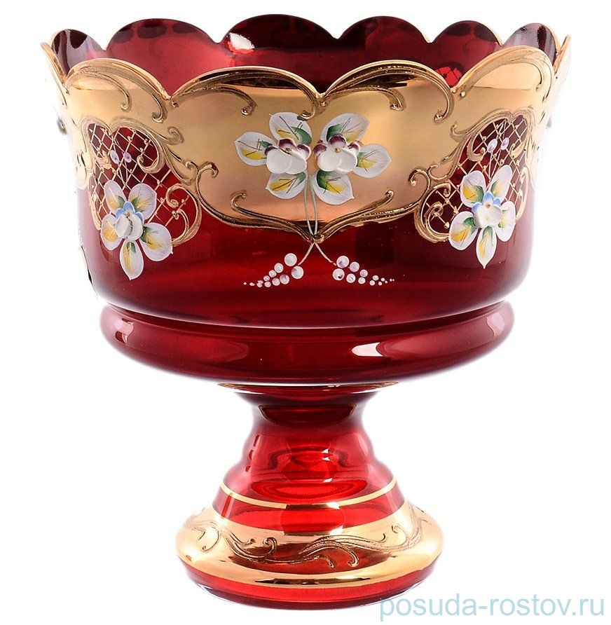 Конфетница 20 см н/н "Лепка красная" E-S / 147998