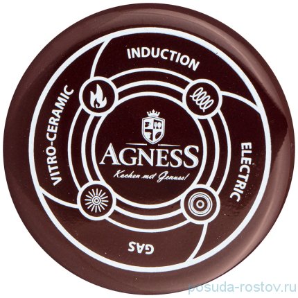 Чайник 2,2 л эмалированный коричневый &quot;agness /тюдор&quot; / 229582