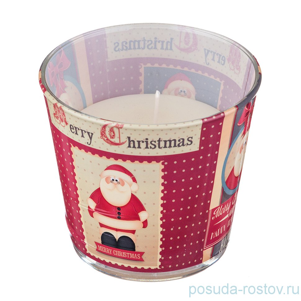 Свеча 8 х 9 см "Happy New Year" (мандарин) / 202645