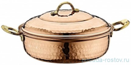 Кастрюля 28 см с крышкой &quot;FORGED COPPER COOKWARES&quot; / 282155