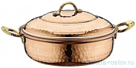 Кастрюля 28 см с крышкой "FORGED COPPER COOKWARES" / 282155