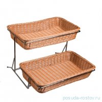 Стойка для выкладки с 2-мя корзинами 53 х 31 х 10 см / 319709