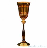 Рюмка 60 мл 1 шт &quot;Анжела /Золотые полосы/Желтая&quot; / 348082
