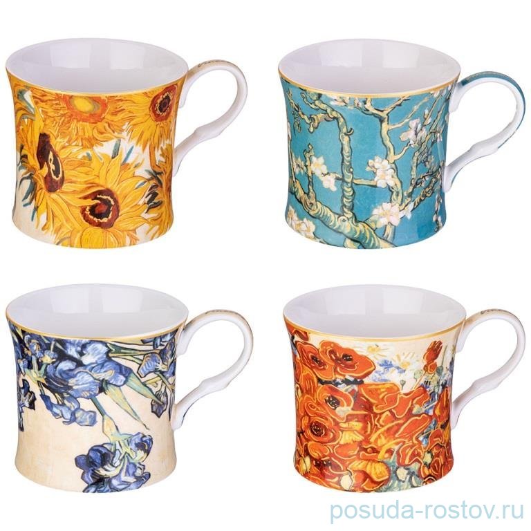 Набор кружек 280 мл 4 шт "Art collection (В. Ван Гог)" / 350099