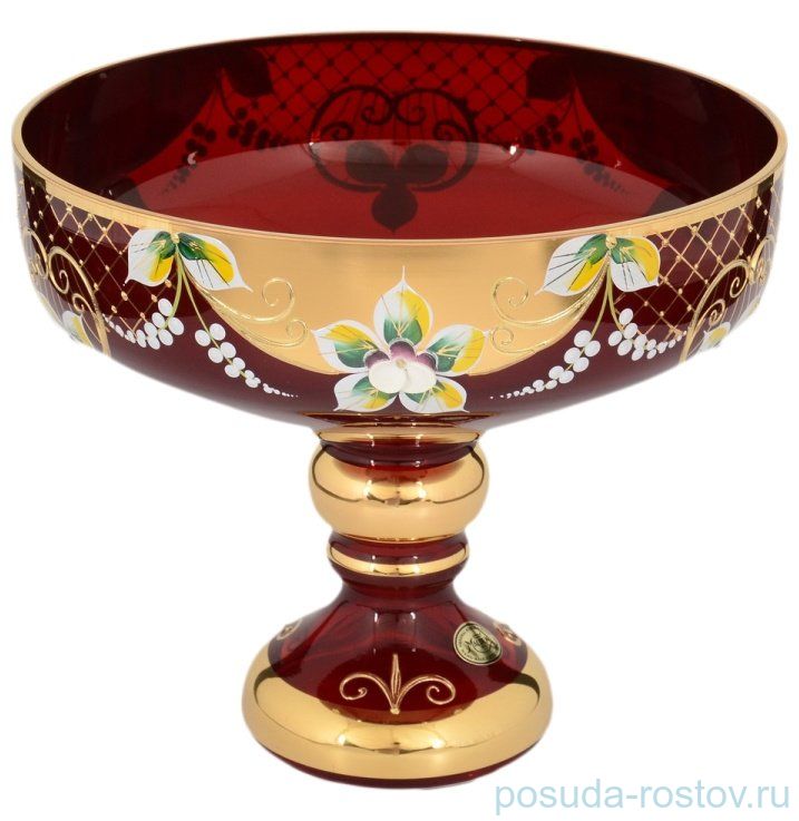 Конфетница 20 см н/н "Лепка красная /5557" И-В / 105680