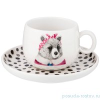 Чайная пара 260 мл 1 шт &quot;Fashion Animals /Медведица&quot; / 213579