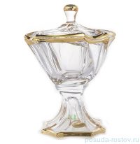 Ваза для фруктов 26 см н/н с крышкой &quot;Нептун /Матовая 1&quot; / 105269