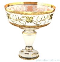 Фруктовница 26 см н/н &quot;Star Crystal /Версаче золото&quot; белая / 104223