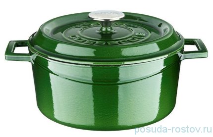 Кастрюля 28 см с крышкой &quot;Lava /Majolica Green&quot; / 221008