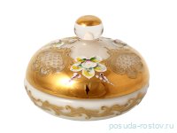 Конфетница 15 см с крышкой &quot;Лепка белая&quot; E-S / 137167