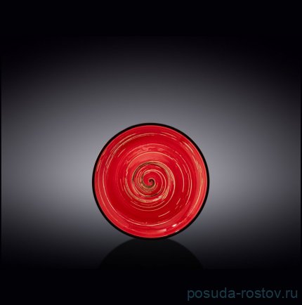 Блюдце 12 см красное &quot;Spiral&quot; / 261563