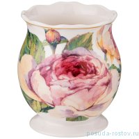 Подставка для чайных ложек 9 см белая &quot;винтаж /розы&quot; / 233550