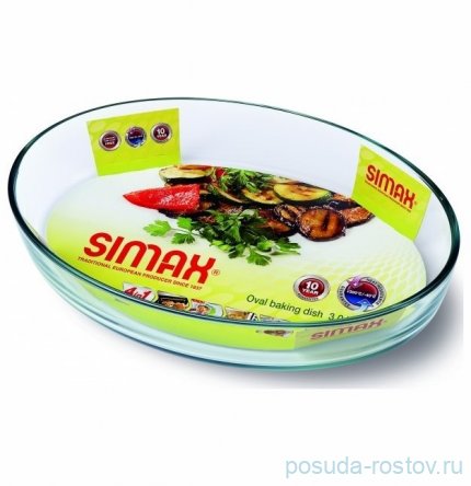 Лоток для запекания 3 л овальный &quot;Simax&quot; / 032517