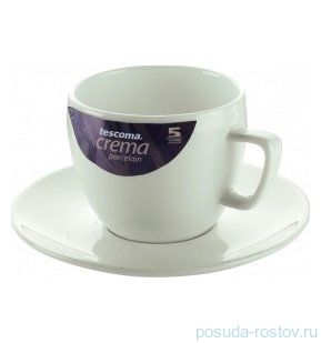 Кофейные пары 200 мл для капучино 6 шт &quot;Tescoma /CREMA /Без декора&quot; / 142592