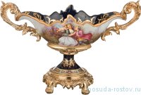 Фруктовница 42 х 19 х 29 см с ручками н/н чёрная / 252350