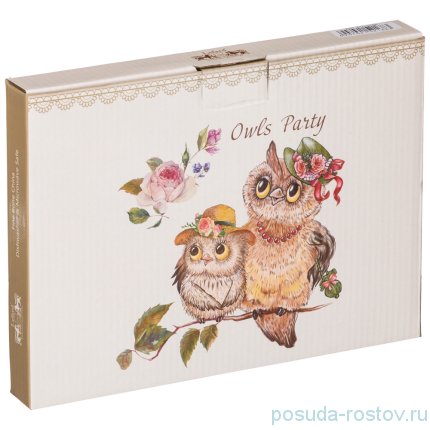 Блюдо 26,5 х 18 см овальное &quot;Owls party&quot; / 252053
