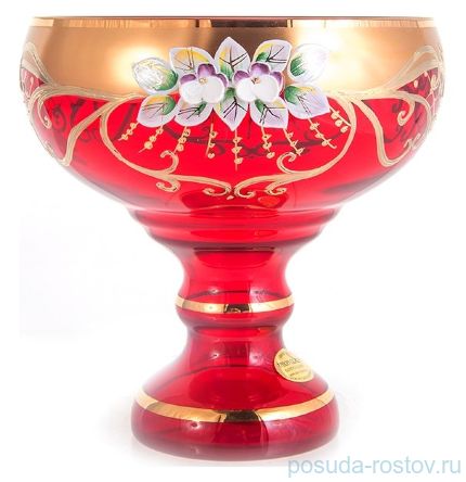 Ваза для конфет 16 см н/н &quot;Лепка красная /9823&quot; / 119486