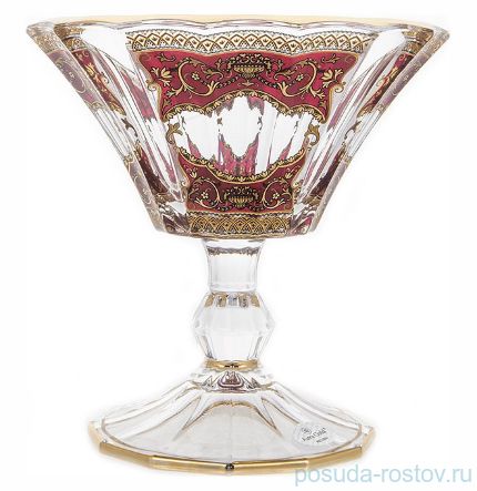 Ваза для конфет 15,5 см н/н &quot;Империя красная&quot; / 145843