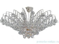 Люстра 6 рожковая хрусталь (шарик), никель &quot;Титания Люкс&quot; / 009622