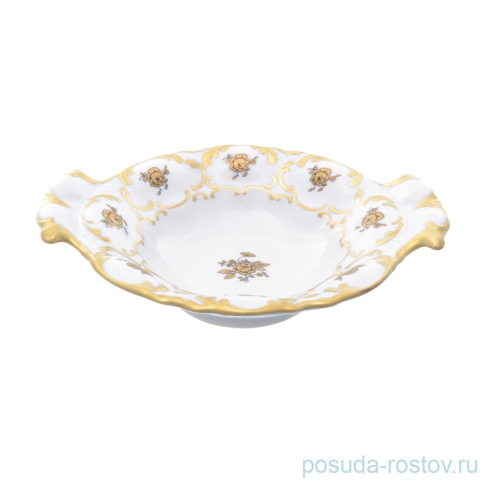 Конфетница 18 см "Корона /Золотая роза" / 212734