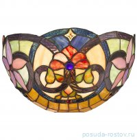 Бра 1 рожковый &quot;Tiffany&quot; Розовый цветок / 304768