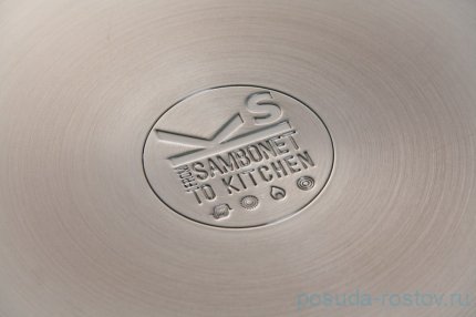 Кастрюля 24 см в диаметре, с силиконовыми ручками &quot;Sambonet&quot; / 047058