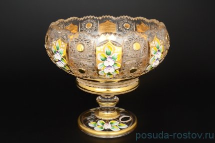 Ваза для конфет 25 см н/н &quot;Хрусталь с золотом&quot; / 049201