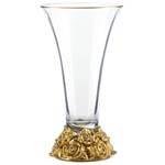 Ваза для цветов 36 см &quot;Фрост /Матовое золото /Отводка золото&quot; AS Crystal / 337412