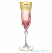 Бокалы для шампанского 180 мл 6 шт розовые &quot;Адажио /Италия /золото&quot;  / 341580