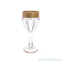 Бокалы для белого вина 190 мл 6 шт &quot;Сафари /Матовая полоса /золото&quot; AS Crystal / 201617