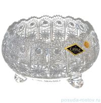 Ваза для конфет 20,5 см на 3-х ножках &quot;Хрусталь резной&quot; / 039985