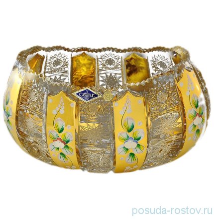 Ваза для фруктов 25 см &quot;A.Crystal /Хрусталь с золотом&quot; / 103653