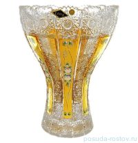 Ваза для цветов 28 см &quot;Хрусталь с золотом&quot; / 034989